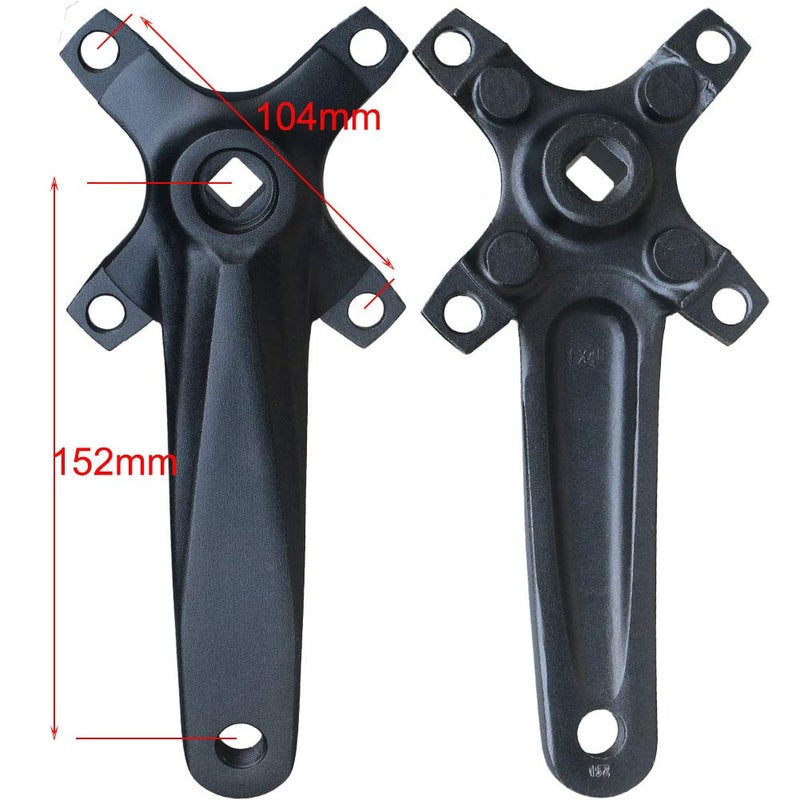 GANOPPER 30T Mountain Bike Crankset 1X MTB Crank Arm Set 152mm with Narrow Wide Chainring Bolts - Image 2
